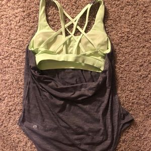 lululemon tank top with built in bra!